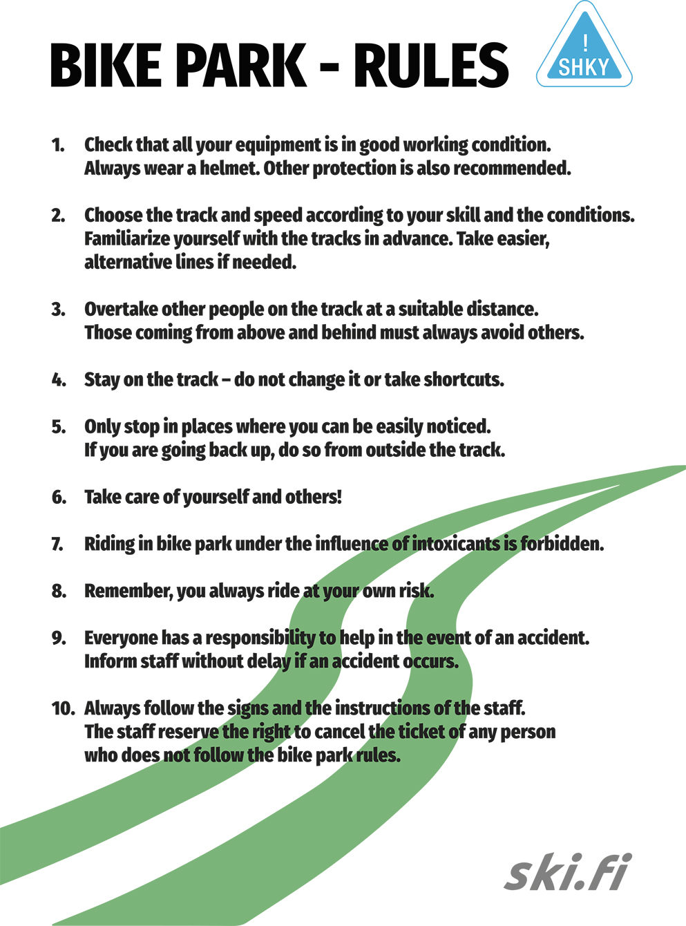 Levi Bike Park trails Levi